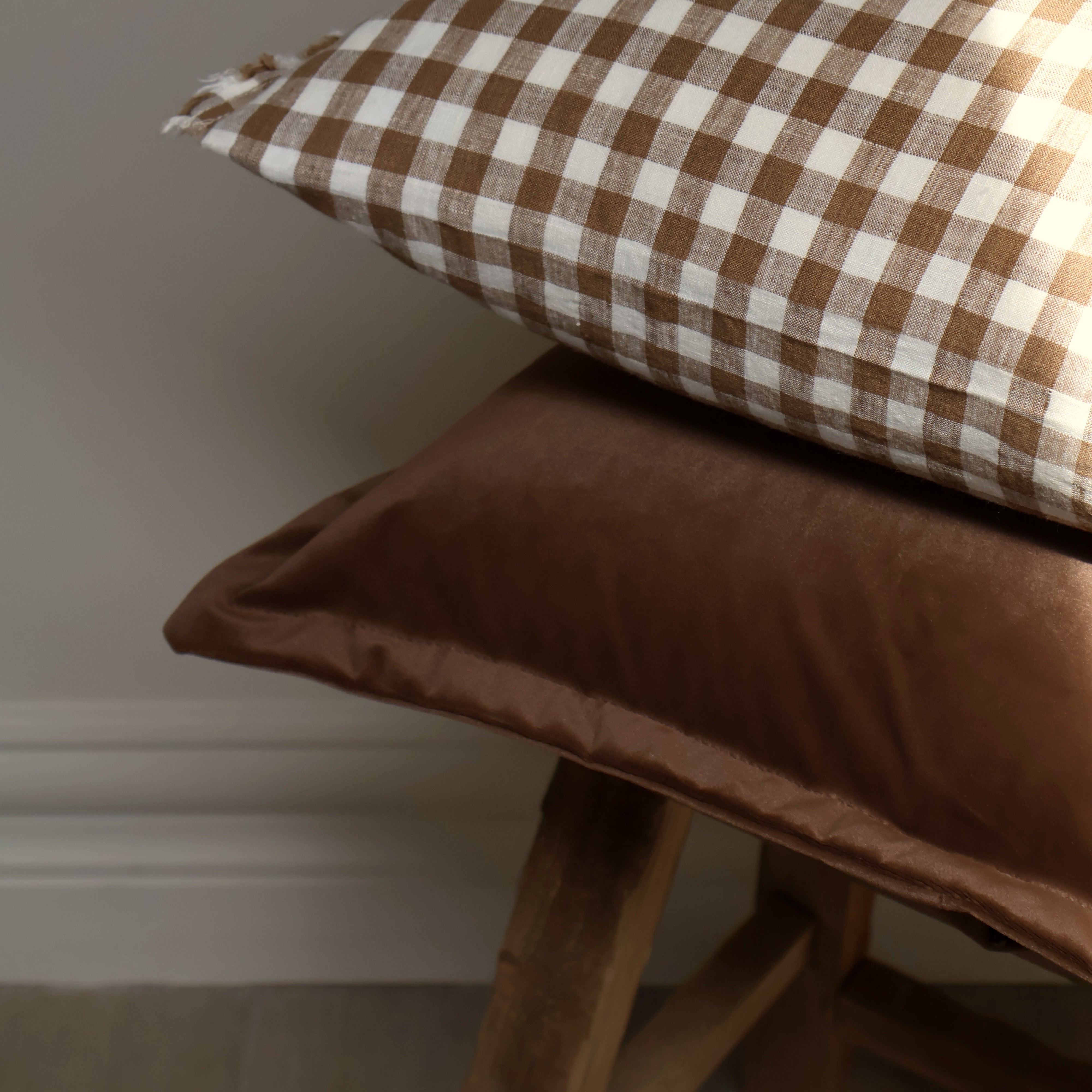 Brown Velvet Cushion 
