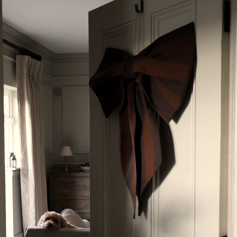 Solène Large Brown Bow