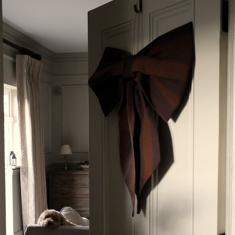 Solène Large Brown Bow