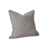 Leyla Dark Brown Stripe Cushion