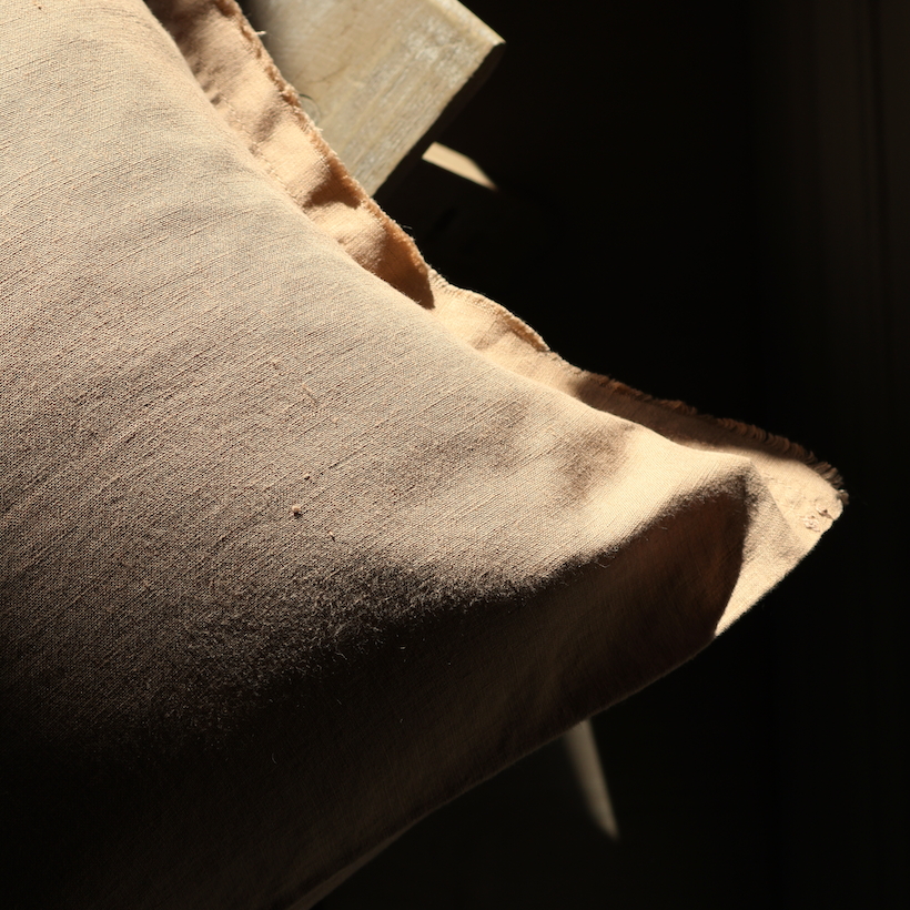 Light Brown Linen Cushion 