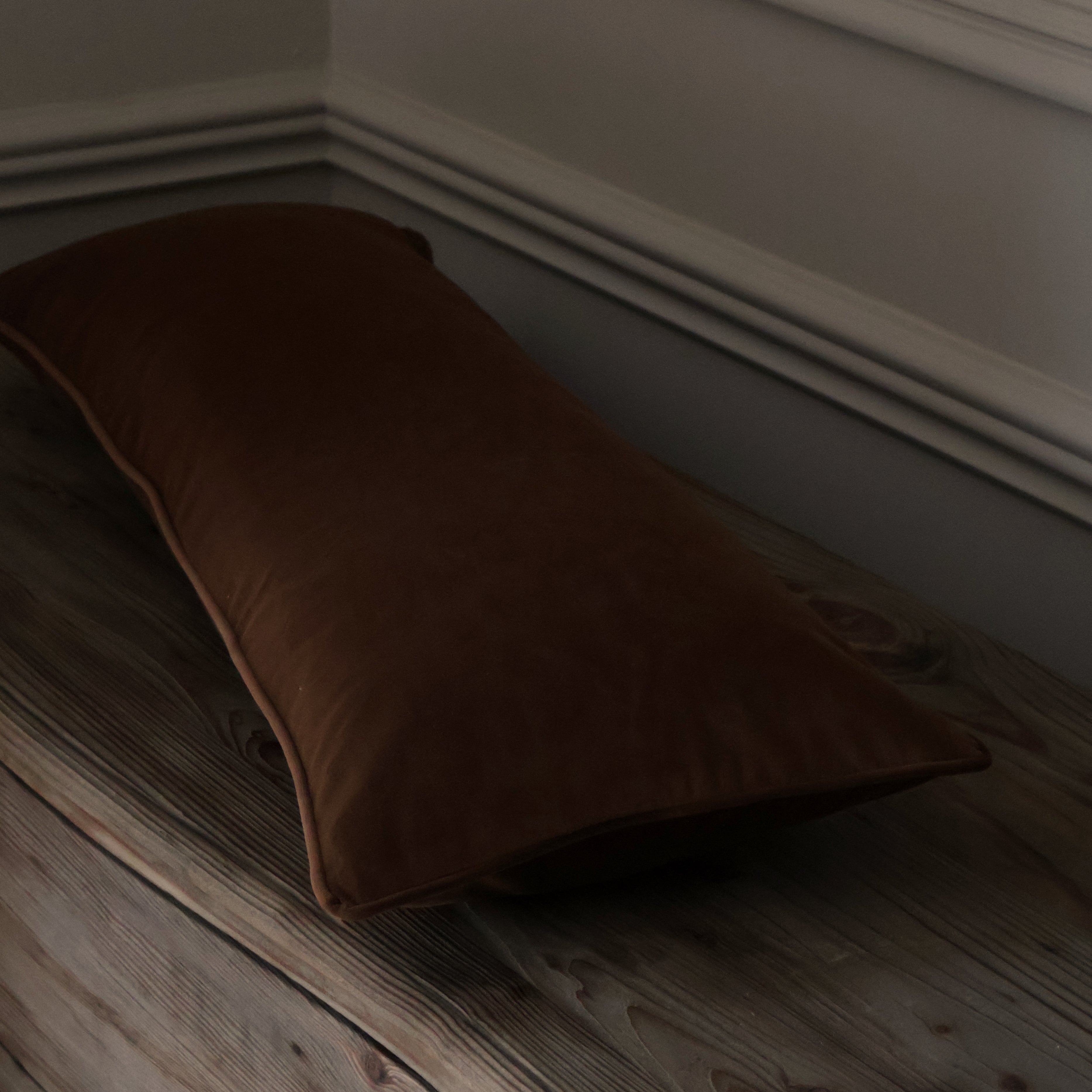 Louisa Dark Brown Velvet Bolster
