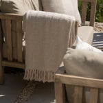 Lucia Large Cream Cotton Throw