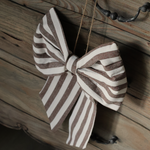 Maëva Medium Brown Stripe Bow