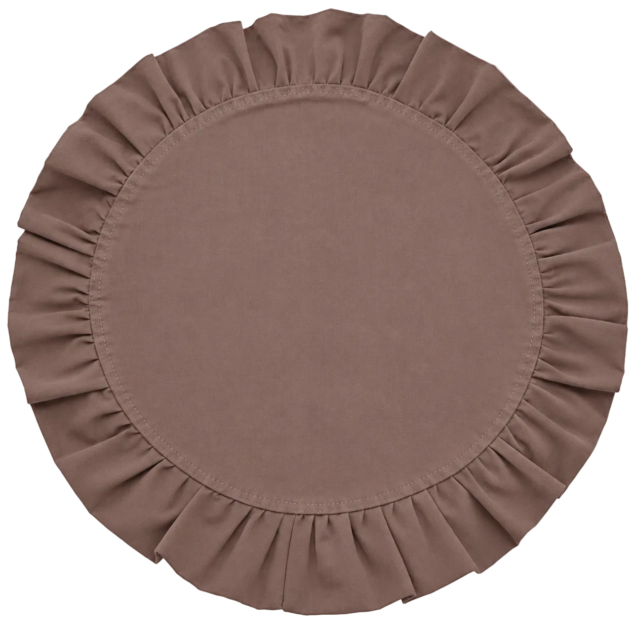Margot Brown Ruffle Placemat