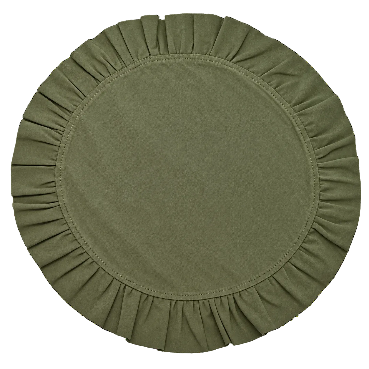 Margot Olive Ruffle Placemat