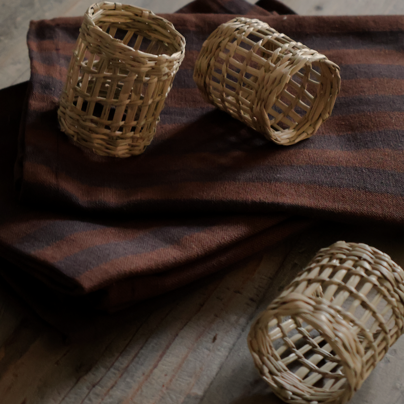 Maya Rattan Napkin Rings (Set of 4)
