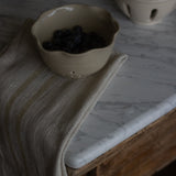 Meadow Antique Cream Linen Kitchen Towel