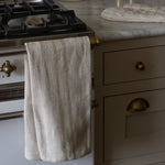 Meadow Antique Cream Linen Kitchen Towel