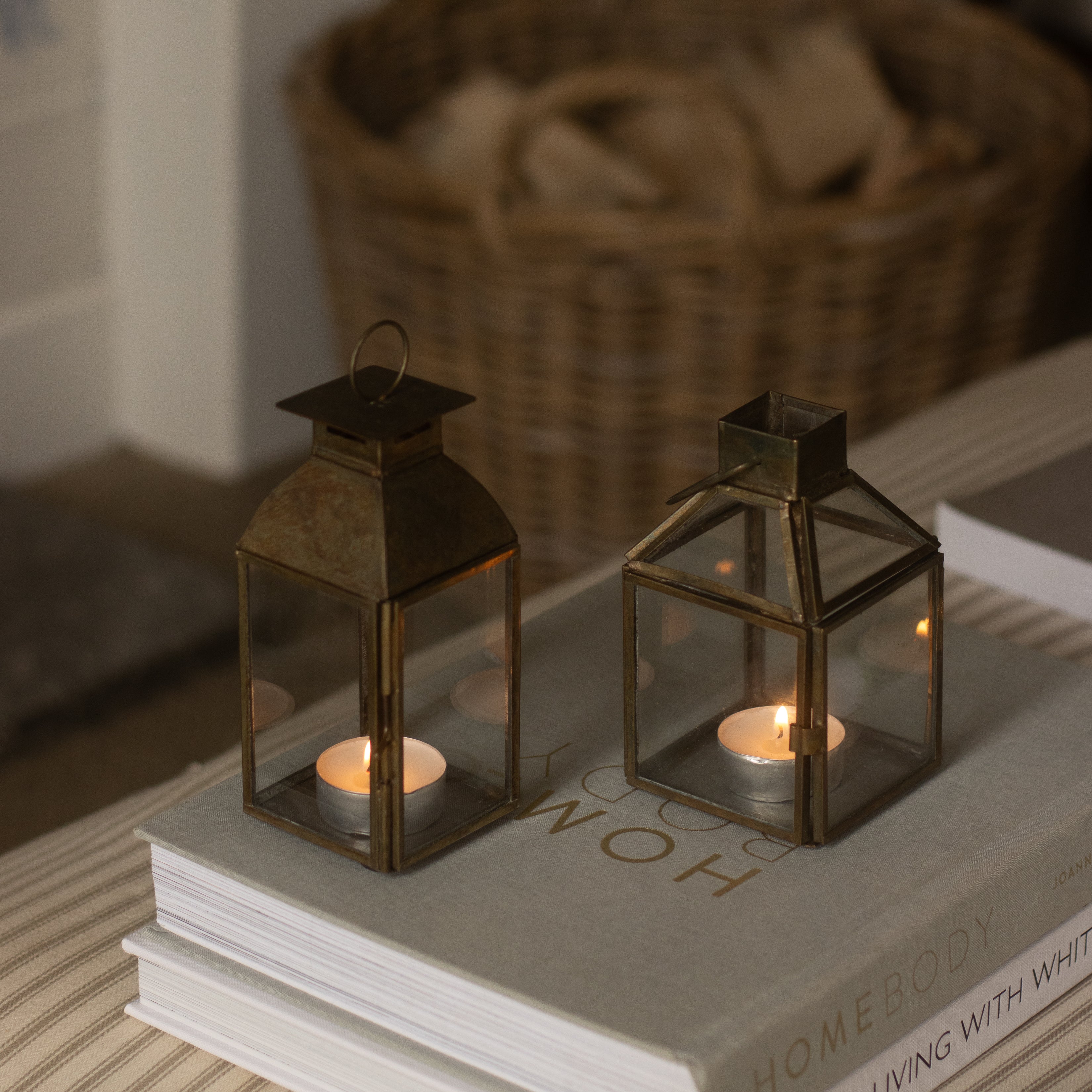 Mini Bella Brass Lantern