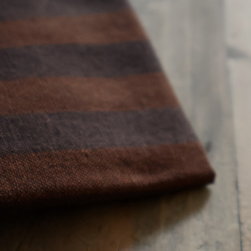 Brown Stripe Napkins (Set of 4)