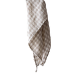 Natural Gingham Kitchen Towel