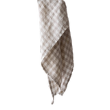 Natural Gingham Kitchen Towel