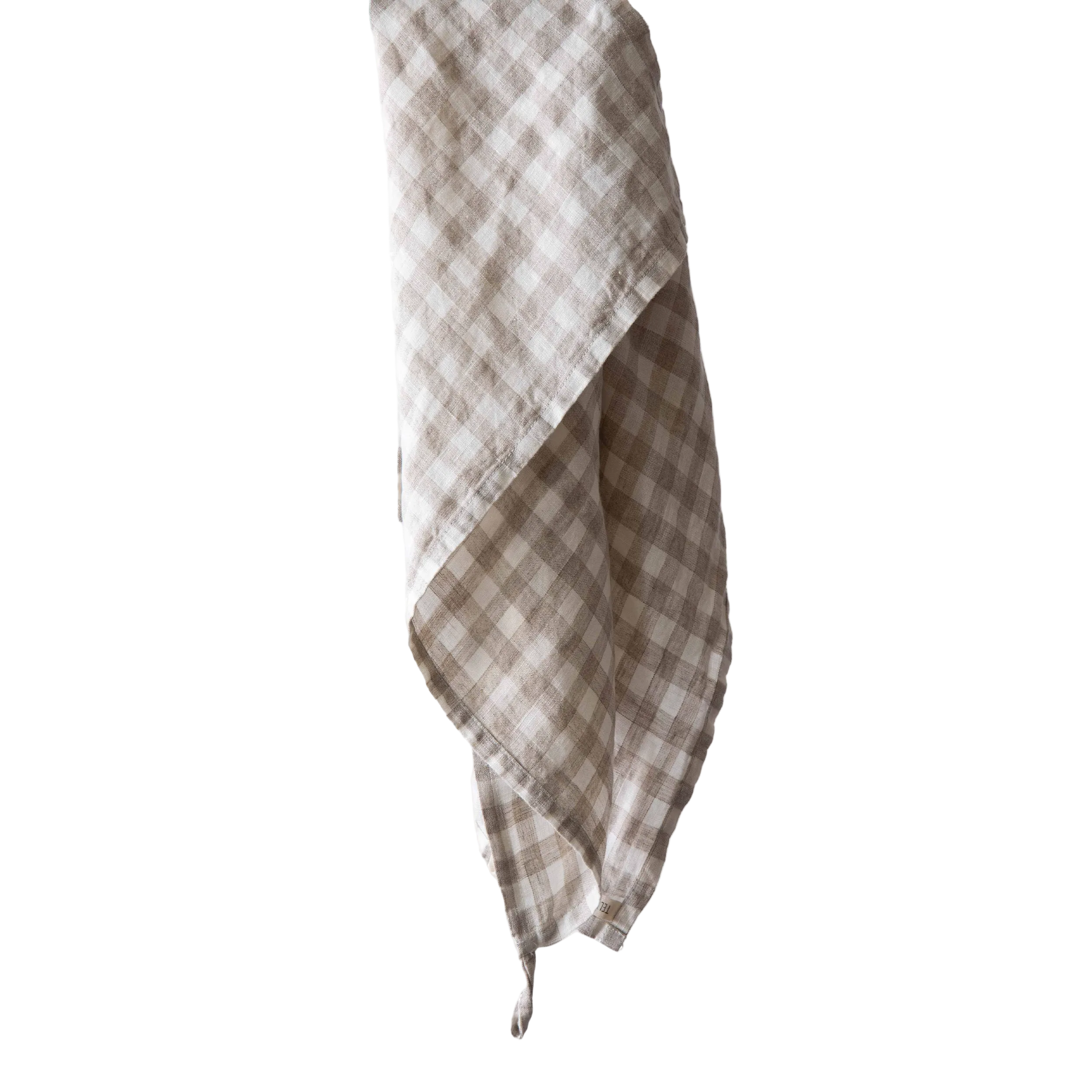 Natural Gingham Kitchen Towel