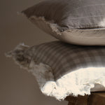 Gingham Ruffle Cushion