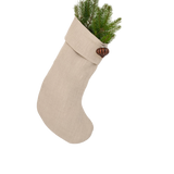 Natural Linen Stocking