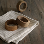 Natural Stripe Linen Napkins (Set of 4)
