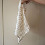Natural Stripe Linen Napkins (Set of 4)