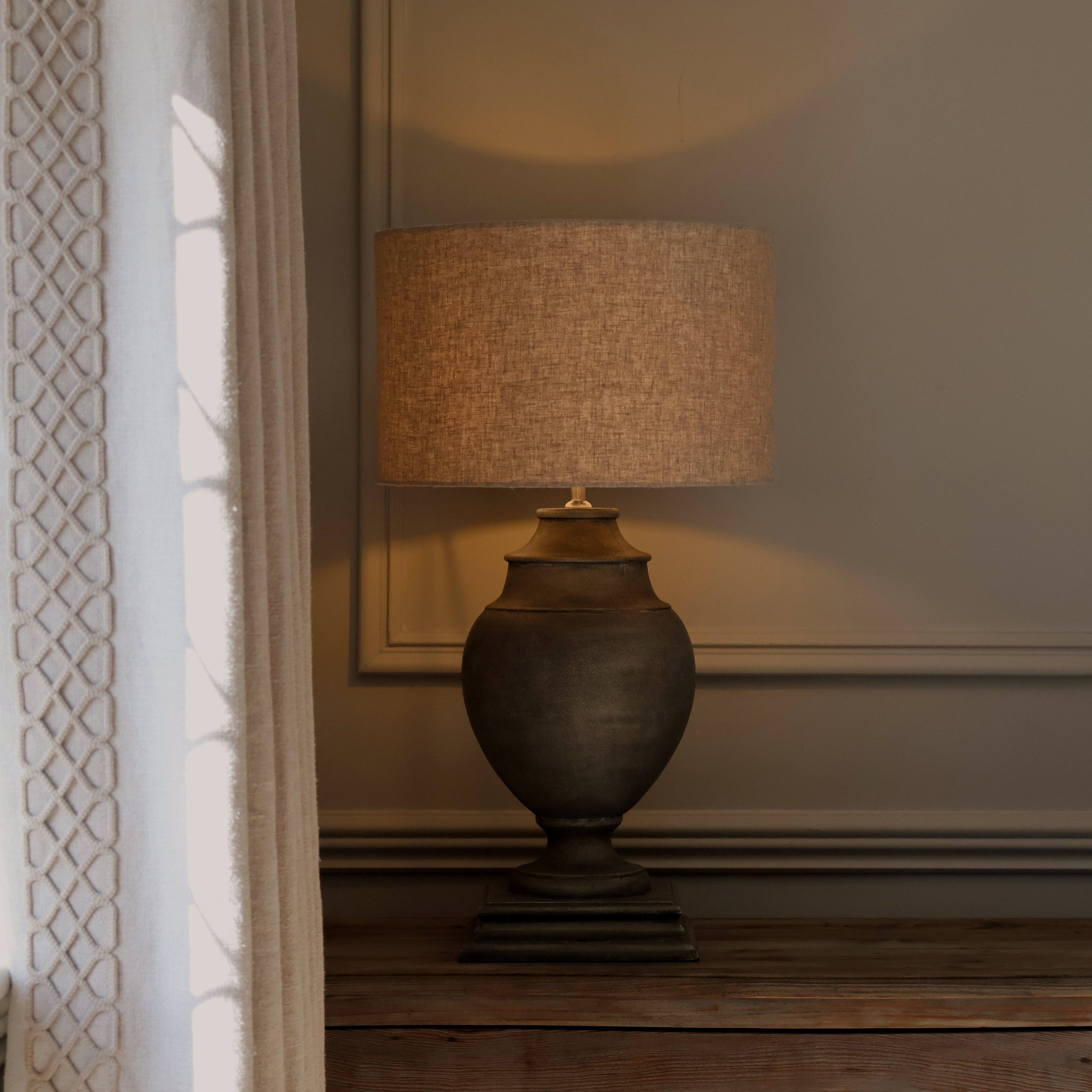 Nelson Table Lamp with Linen Shade