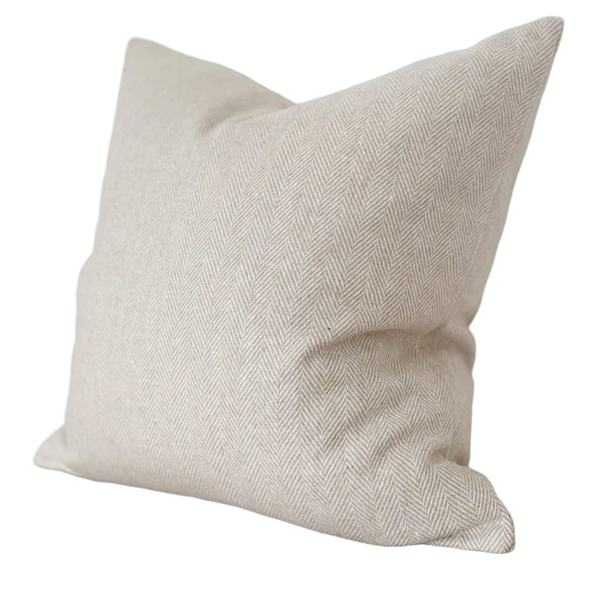 Oakham Cream Herringbone Cushion