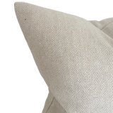 Oakham Cream Herringbone Cushion