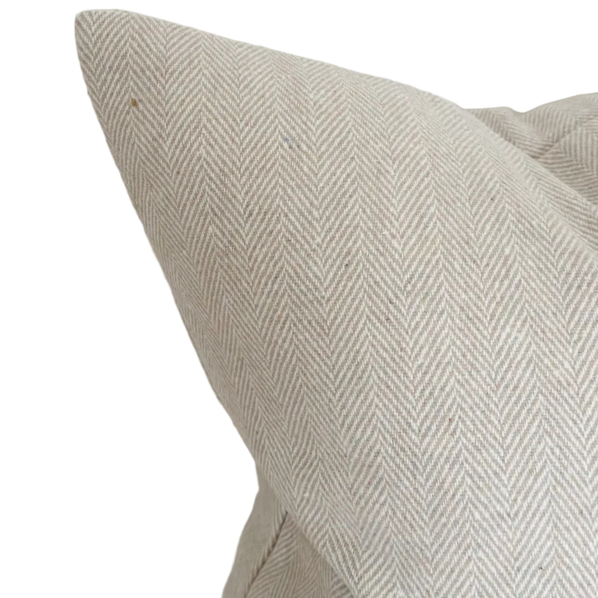 Oakham Cream Herringbone Cushion