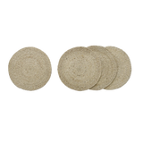 OdetteRound Jute Placemats (set of 4)