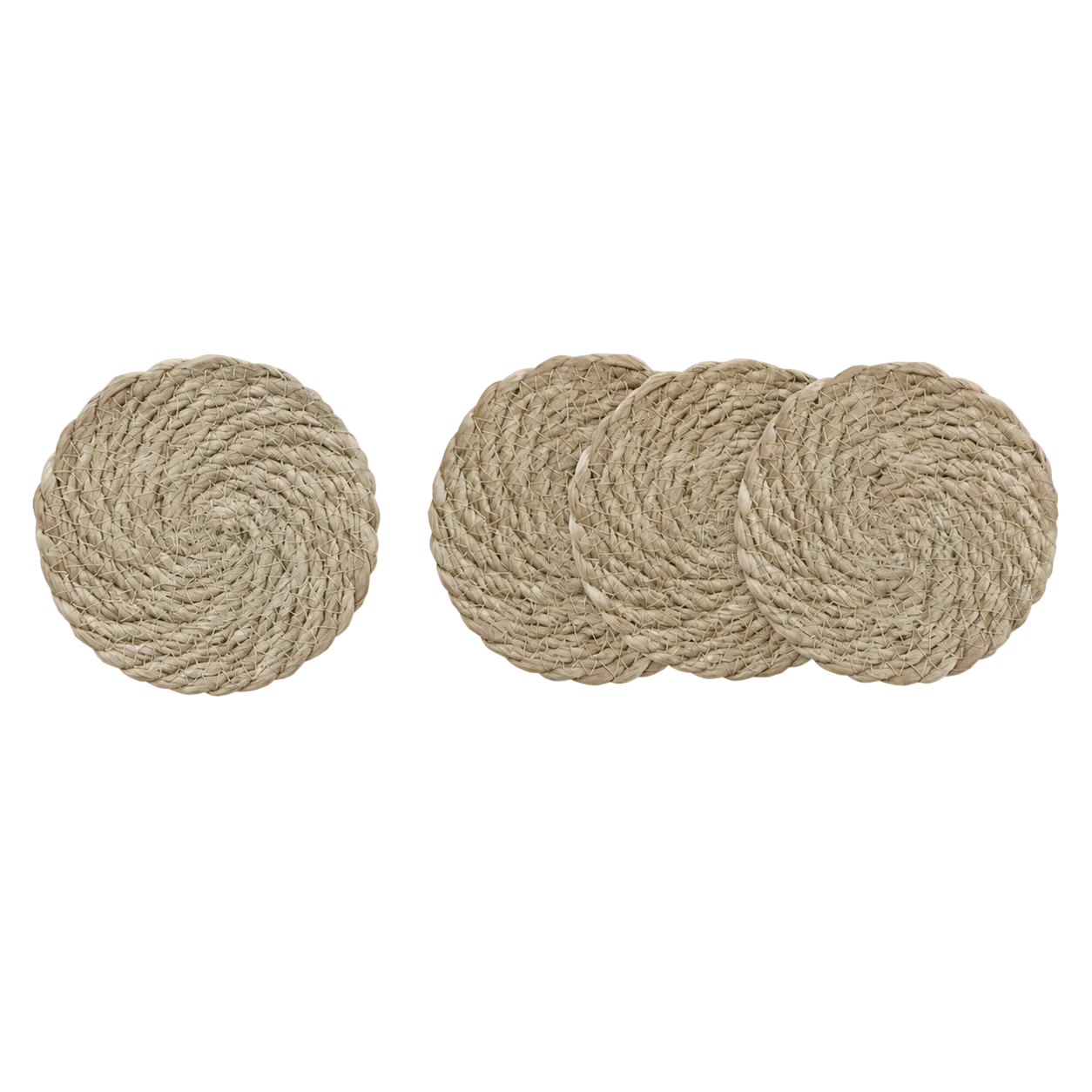 Odette Round Jute Coasters (Set of 4)
