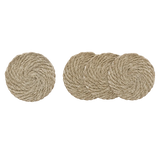 Odette Round Jute Coasters (Set of 4)