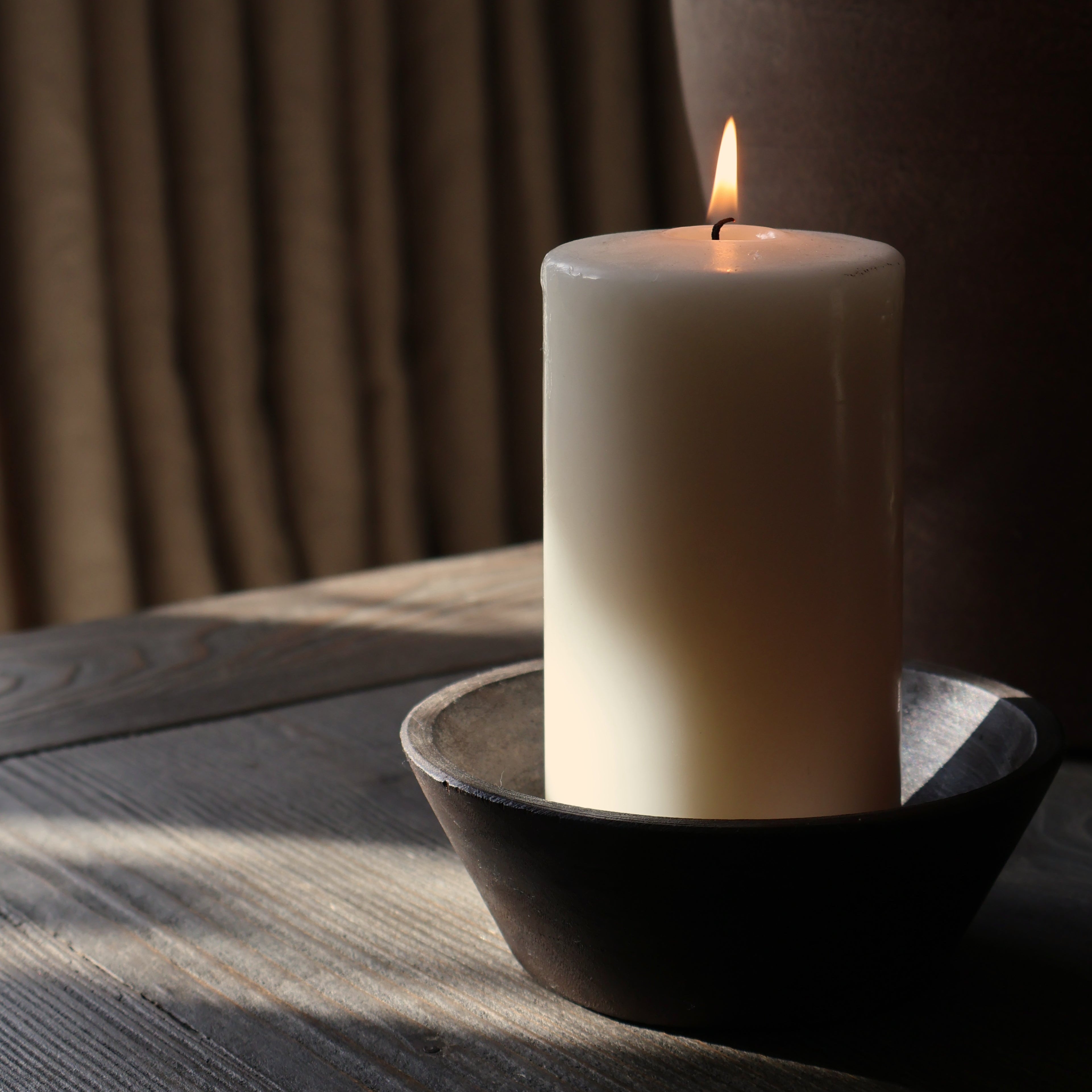 Old Pantry Wooden Candle Holder