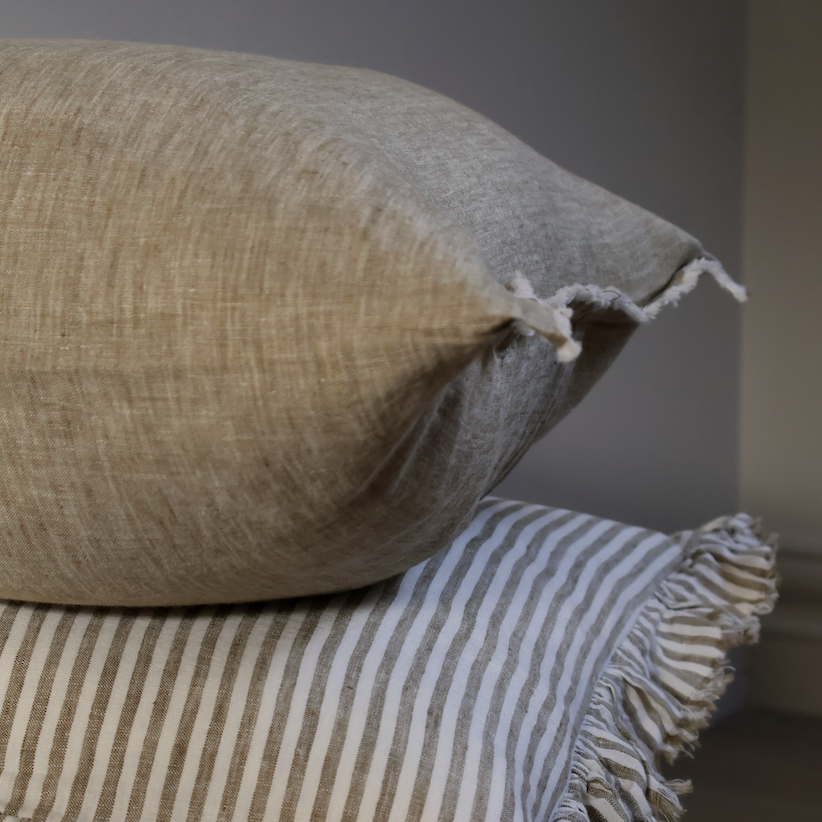 Olive Linen Cushion 