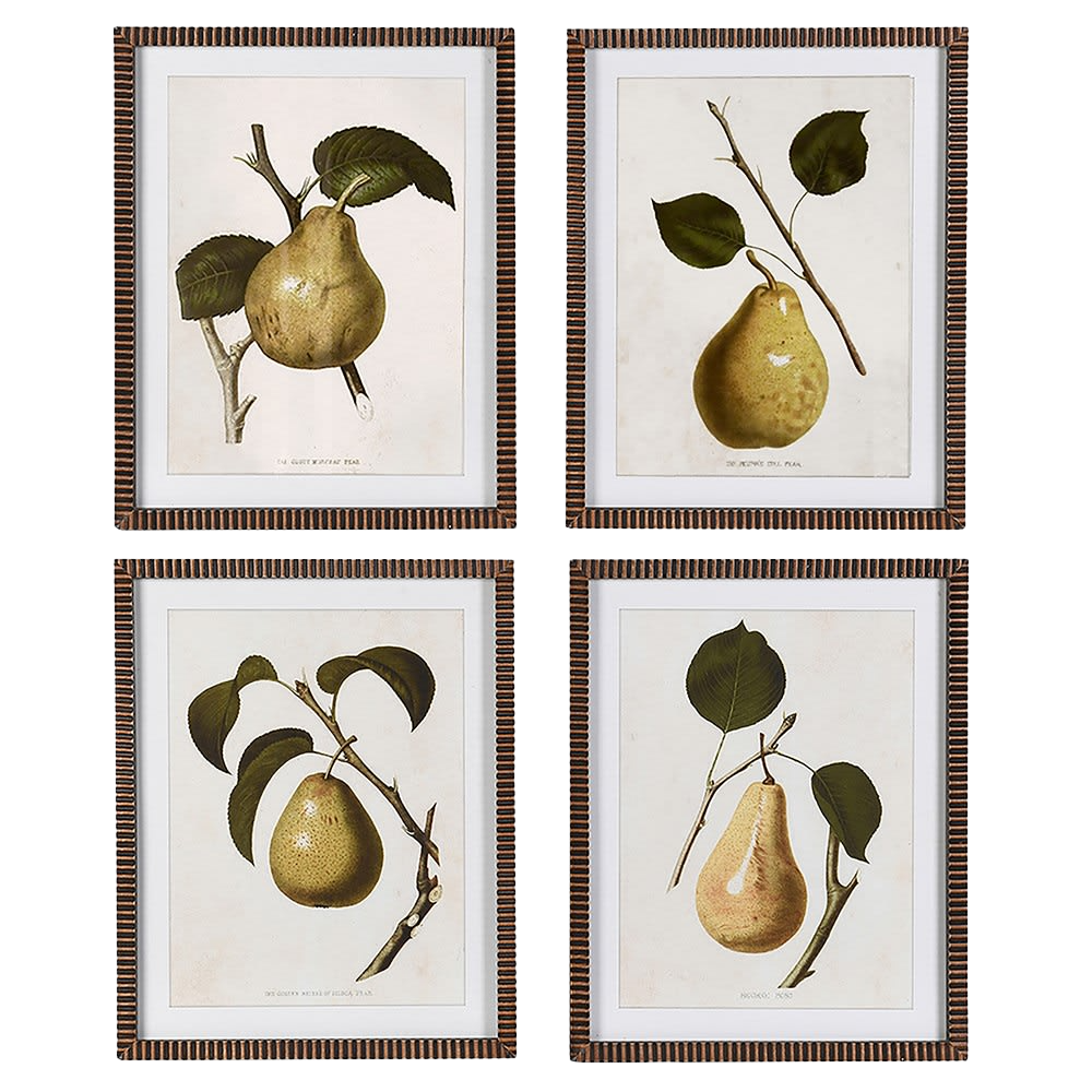 Pear Wall Art (Set of 4)