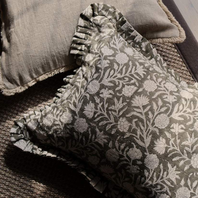 Mila Patterned Bolster Cushion