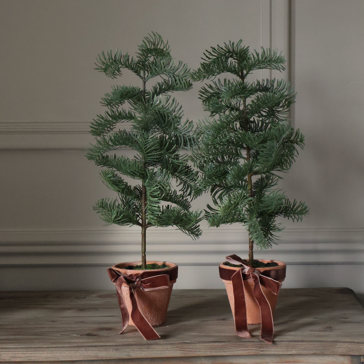 Christmas Pine Tree with Bow