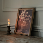 Potted Plant with Soft Blush Bloom Framed Print
