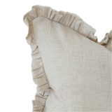 Raya Large Sand Ruffle Cushion