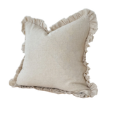 Raya Large Sand Ruffle Cushion