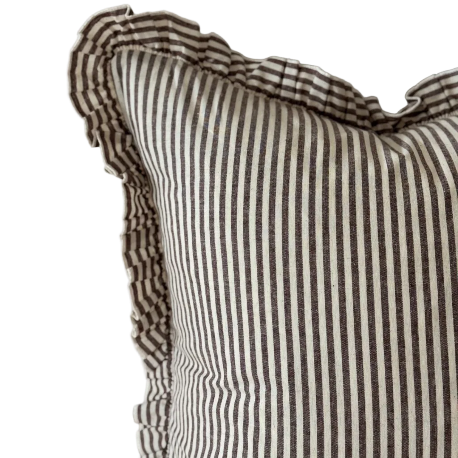 Raya Extra Large Brown Stripe Cushion