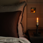 Raya Extra Large Brown Stripe Cushion