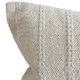 Rowen Cream Stripe Bolster Cushion