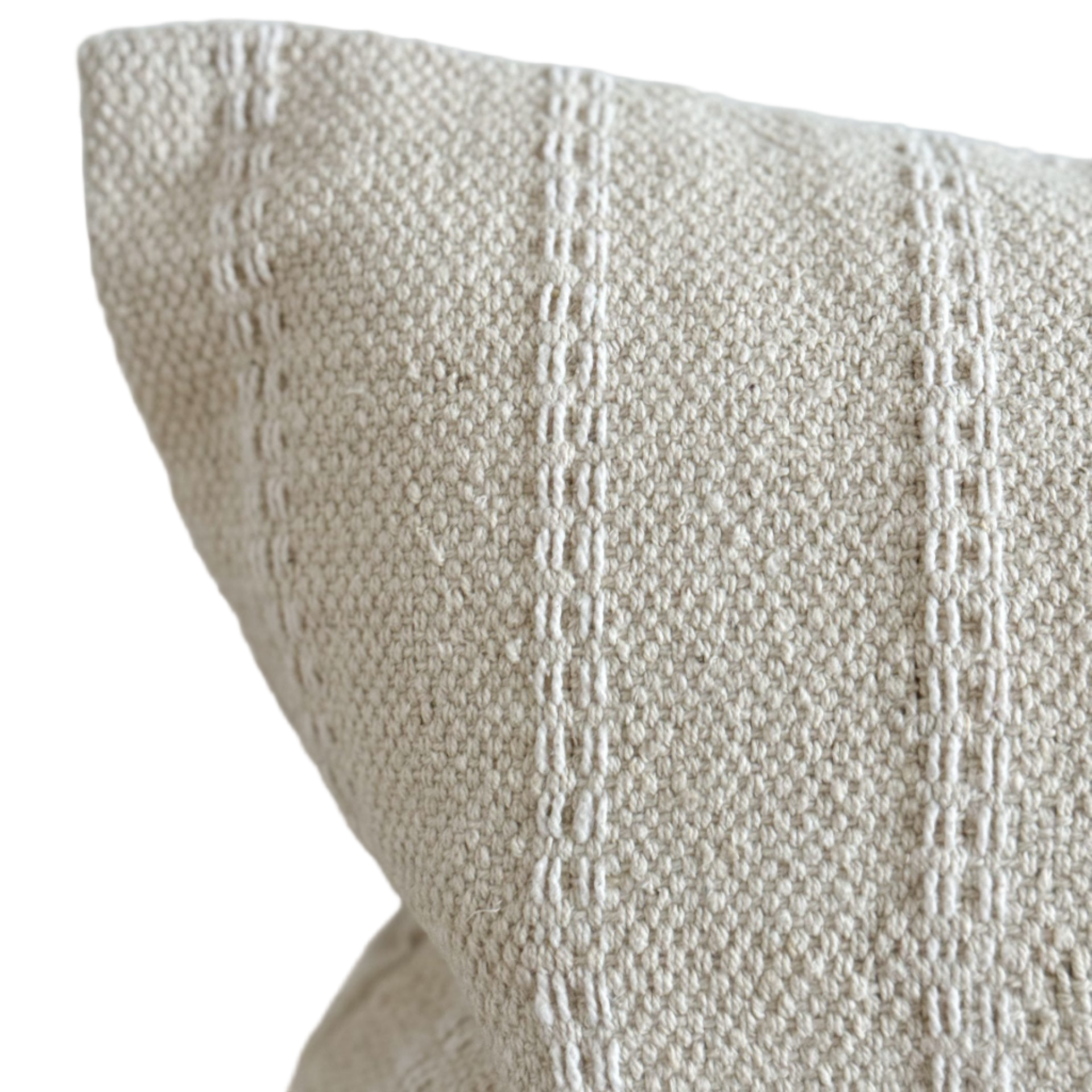 Rowen Cream Stripe Bolster Cushion
