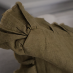Ruffle Olive Cushion 