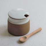 Cali Sugar Pot with Wooden Spoon