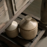 Small Marna Taupe Jar