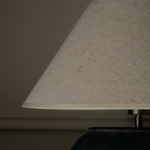 Sienna Stoneware Lamp with Cream Shade