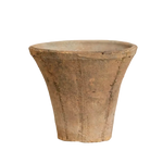 Small Antiqued Redstone Trumpet Pot