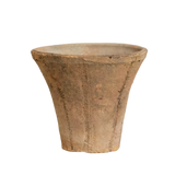 Small Antiqued Redstone Trumpet Pot