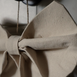 Solène Medium Cotton Cream Bow