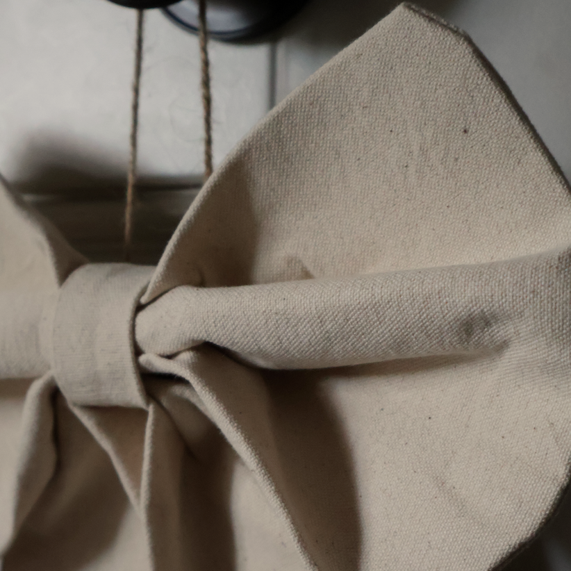 Solène Medium Cotton Cream Bow