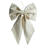 Solène Large Cotton Beige Bow